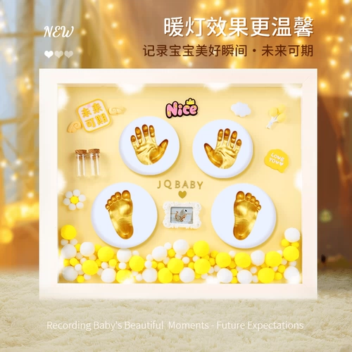 Детские отпечатки рук и ног, сувенир, фоторамка для новорожденных, детская хваталка, отпечаток рук, чернильная подушечка, подарок на день рождения