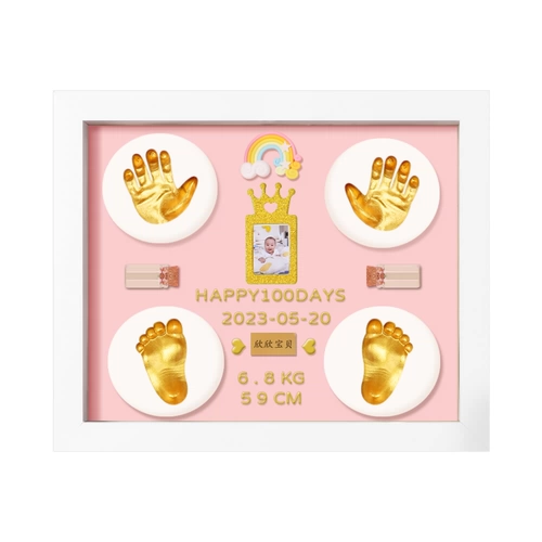 Детские отпечатки рук и ног, чернильная подушечка, фоторамка, сувенир для хранения пуповины для новорожденных для младенца, год кролика, подарок на день рождения