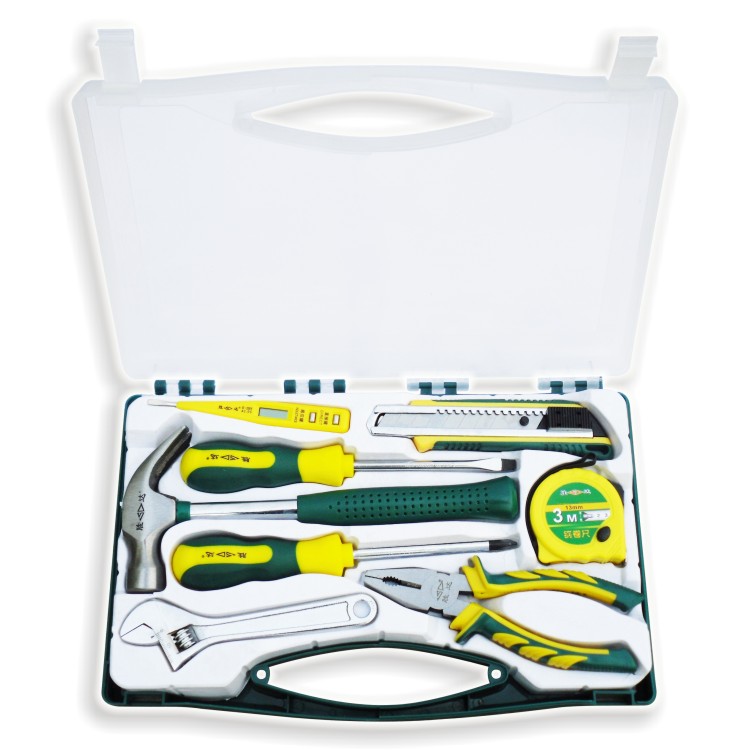 Shengda Tool Multipurpose Transparent Cover Electrician Tool Combination Suit Portable Multifunction Five Gold Tool