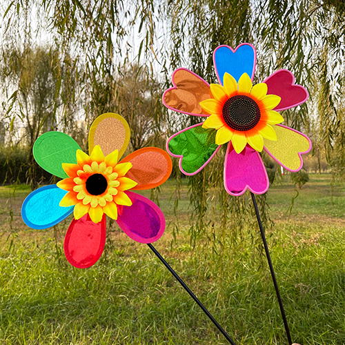 New sunflower windmill PVC traditional outdoor children sunflower sunflower windmill toy stall temple fair scenic spot