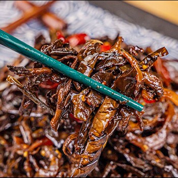 Sauced eggplant and dried chili 250g/bag yanbian flavor