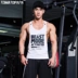 Mùa hè tập thể dục vest nam thể thao cáp treo hình chữ I đào tạo cơ bắp retro thư vest thấm mồ hôi shop quần áo thể thao Lót