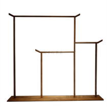 New Chinese solid wood landing cap rack paint-free creative coat rack old elm antique hanger rack bedroom drying rack