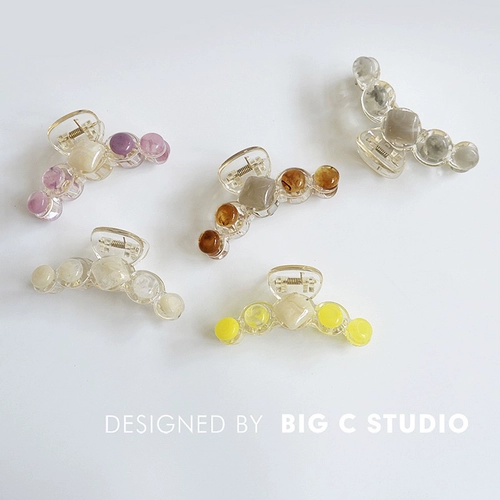 Ретро корейская свежая заколка-крабик, элегантная челка, акула, аксессуар, шпильки для волос