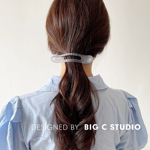 Прозрачная матовая заколка для волос, шпильки для волос, хвостик, простой и элегантный дизайн, французский стиль