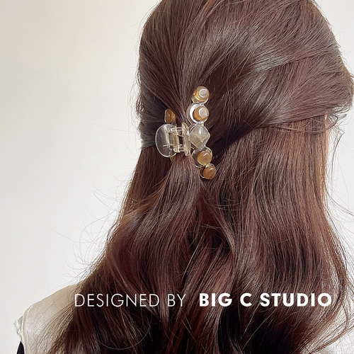 Ретро корейская свежая заколка-крабик, элегантная челка, акула, аксессуар, шпильки для волос