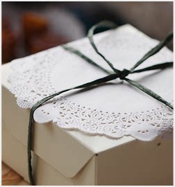 39) Hand account decoration cake paper lace paper flower bottom paper hand account with lace pendulum props