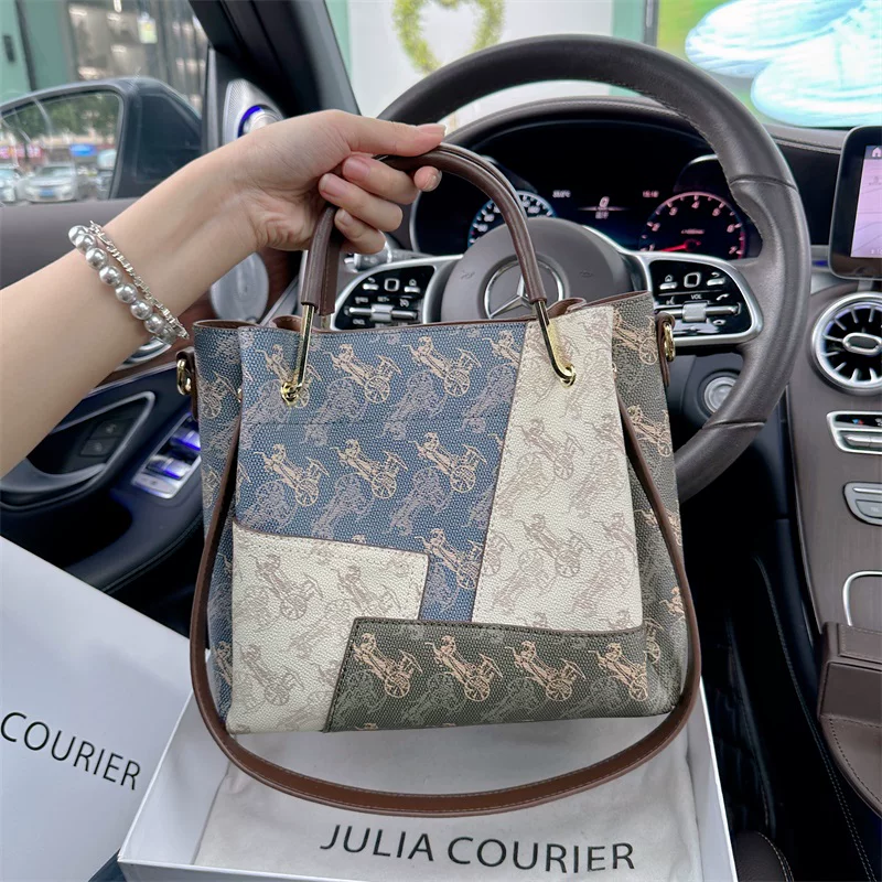 Сумка через плечо JULIA COURIER Retro, вместительная односторонняя сумка