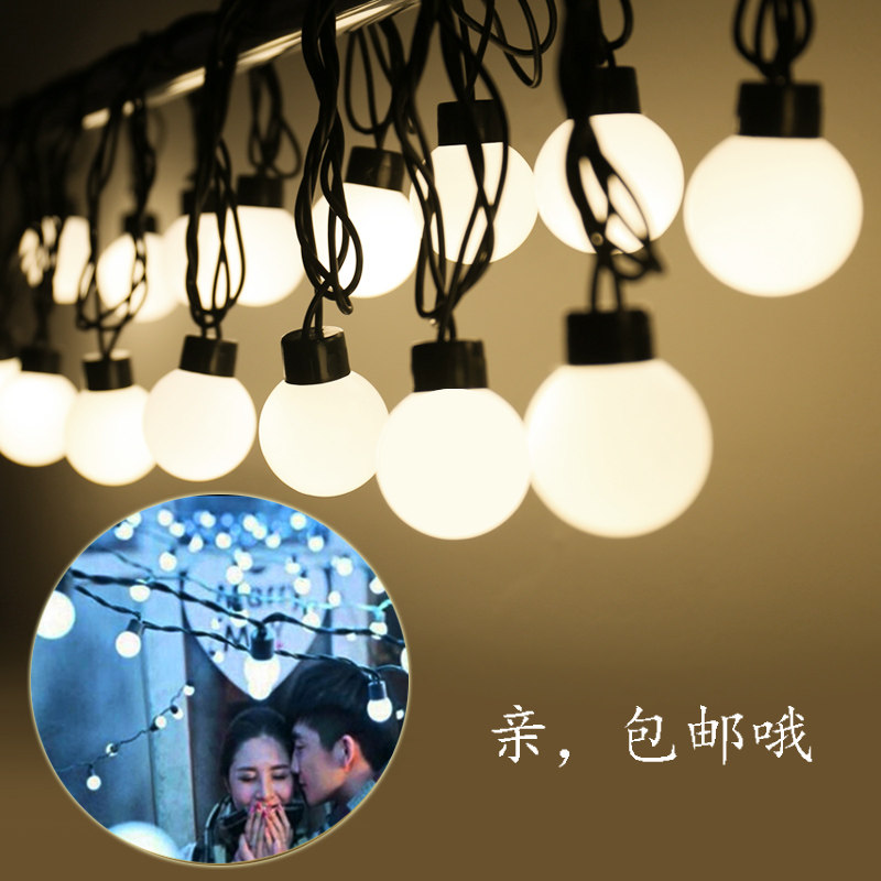 Festive Decorative Lights String Led Festoon Lamp string Waterproof Ball Light Wedding Light Bulb Outdoor Living Room Light Bulb 5CM