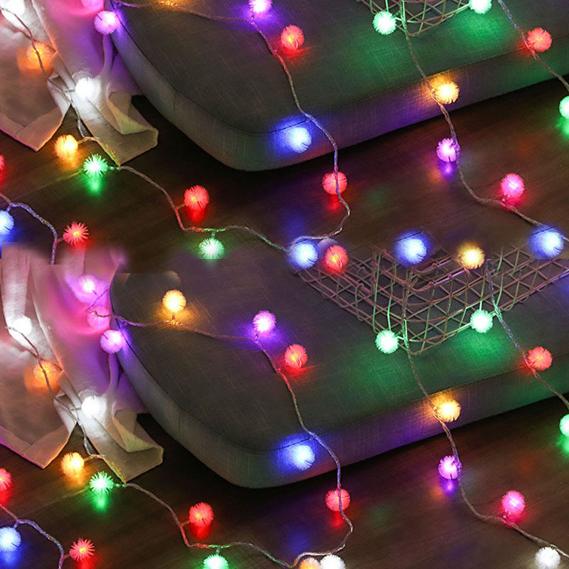 Christmas Decorative Lights LED Festoons Lights strings Stars light Christmas Decorative Lights White Snowball Net Red Light strings