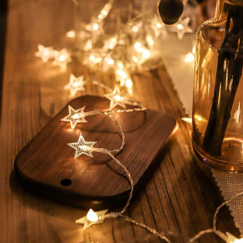 LED Star Lights LANTERN LIGHT LAMP STRING FULL OF STARS ROOM DECORATIVE LIGHTS NET RED CAMPING TENT BATTERY SMALL COLORED LIGHTS