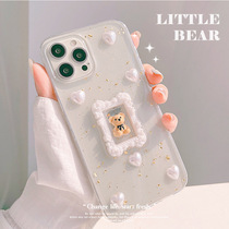 Three-dimensional loving cubs apply 11promax Apple mobile phone shell iPhone12 adolescent xsmax soft shell 8plus
