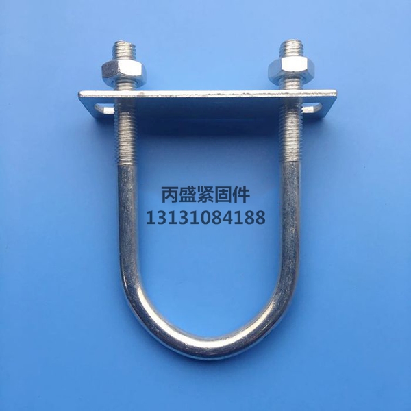 Galvanized U-shaped wire square U-shaped wire supporting spacer nut M8 M10 M12 M14 M16 support to map custom