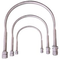 Hot-dip galvanized U-shaped hoop telephone pole load-bearing bracket pipe hoop U-shaped pipe clamp U-shaped screw