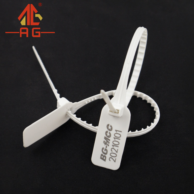 Disposable landscaped plastic seal hanger logo tie container logistics transport anti-counterfeiting burglar-proof seal signature lock catch