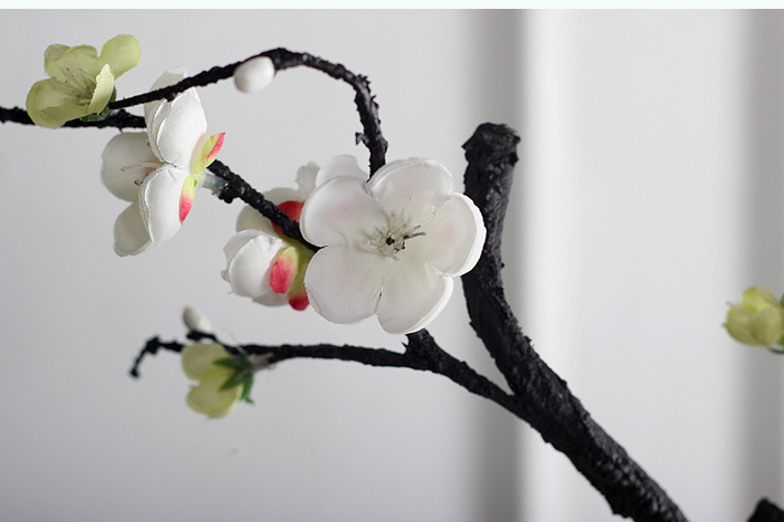 Cành dài cành mận khô hoa giả hoa nụ hoa phòng khách sàn hoa mận đào hoa cao cành khô trang trí hoa cưới - Hoa nhân tạo / Cây / Trái cây hoa lan hồ điệp giả