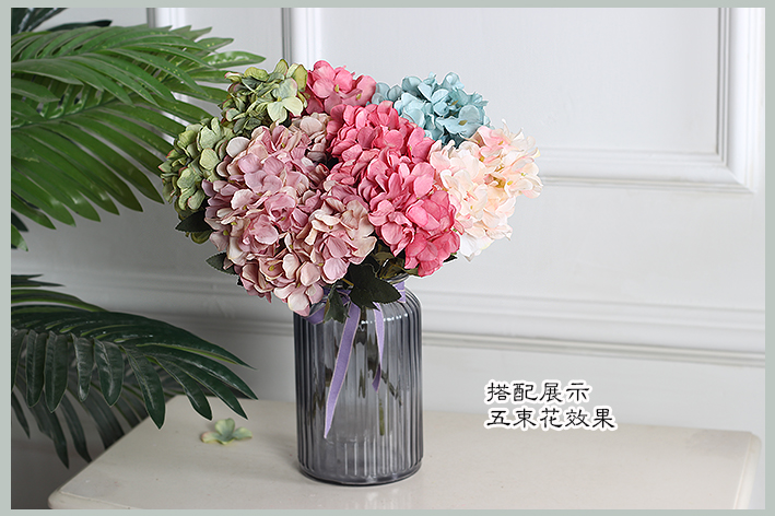 Hoa cẩm tú cầu retro mới Hoa giả nhân tạo hoa giả 客厅 hoa trang trí phòng khách trưng bày hoa nền tường cắm hoa - Hoa nhân tạo / Cây / Trái cây cây hoa anh đào giả