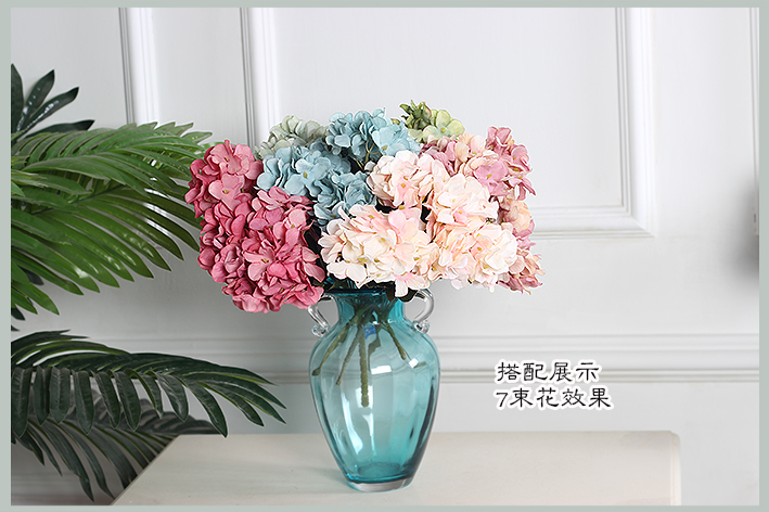 Hoa cẩm tú cầu retro mới Hoa giả nhân tạo hoa giả 客厅 hoa trang trí phòng khách trưng bày hoa nền tường cắm hoa - Hoa nhân tạo / Cây / Trái cây cây hoa anh đào giả