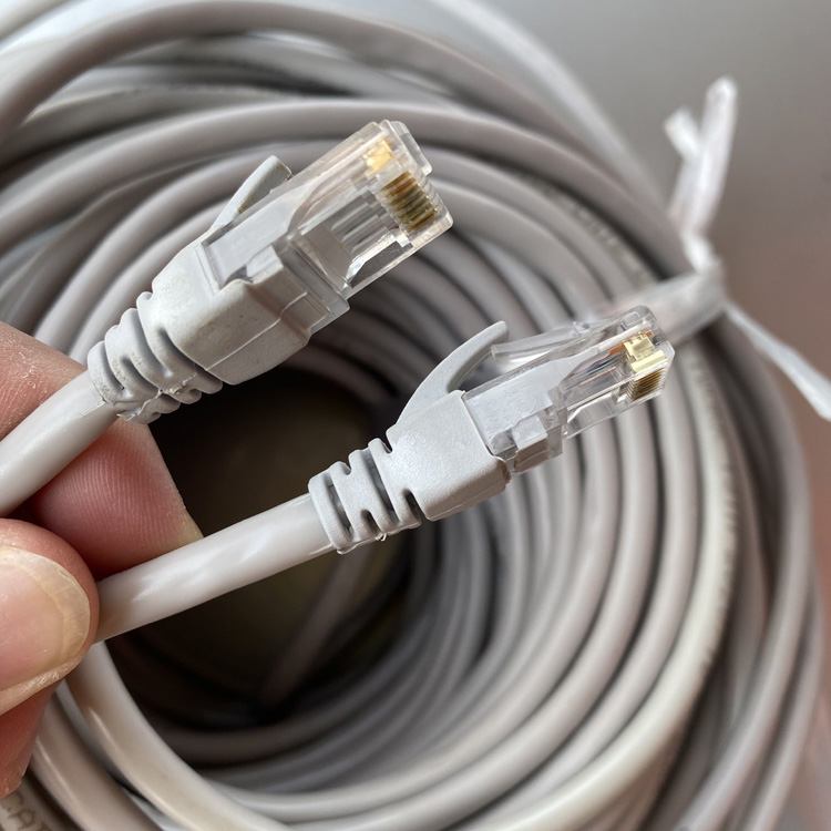 Six types of finished product network line jumper Household Gigabit high speed computer network route 50 m-150 m UTP CAT6