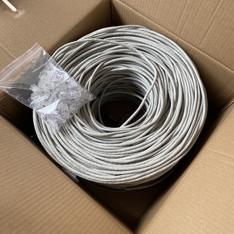 Caribbean Category 5E Network Cable 305m Copper-Clad Aluminum 1Gbps Cat5E Utp Cca Fluke Pass