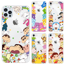 Rainbow Bear Leather Kachu Wax Pen Little New Application Apple iphone13promax Transparent 12 Phone Shell Protective Sleeve