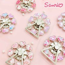 Japanese Hello Kitty Gemini Melody authorized girl Ferris wheel rotating mobile phone holder ring buckle Universal