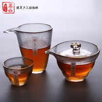 Taiwan Mingbai handmade road Cup Cup Cup padded glass sea tea tea tea tea set