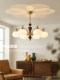 French-Style Vintage Living Room Chandelier, Song-Style Aesthetic Retro Pumpkin Lamp, Bedroom and Dining Room Main Light, New Zhongshan Lighting Fixtures