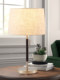 Nordic American Simple Bedroom Bedside Table Lamp Creative Romantic Retro Living Room Study Wedding Room Decoration Fabric Lamp