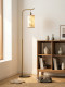 Song Dynasty Aesthetic Floor Lamp Beside the Sofa in the Living Room, Dining Room, Tea Room, Zen Study, Bedroom, Bedside Atmosphere Lighting