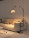 Medieval Style Fishing Lamp Floor Lamp Living Room Sofa Side Bedroom Bedside Lamp with Coffee Table Wireless Charging Vertical Table Lamp
