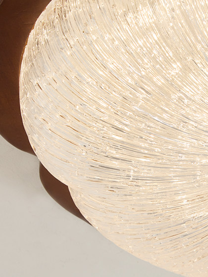 American retro bedroom ceiling lamp full spectrum eye protection new Chinese style mid-century style round solid wood retro study lamp