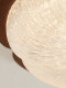 American retro bedroom ceiling lamp full spectrum eye protection new Chinese style mid-century style round solid wood retro study lamp