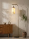 Song Dynasty Aesthetic Floor Lamp Beside the Sofa in the Living Room, Dining Room, Tea Room, Zen Study, Bedroom, Bedside Atmosphere Lighting