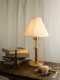 American-Style Simple Pleated Table Lamp, Chinese-Style Retro Bedroom Bedside Lamp, High-End Study Decorative Table Lamp, 2025 New Model