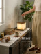 Song-Style Aesthetic Table Lamp for Living Room, Bedroom, Bedside Decoration, Portable Rechargeable Lamp for Study Room, Tea Room, Zen-Inspired Elegant Atmosphere Lamp
