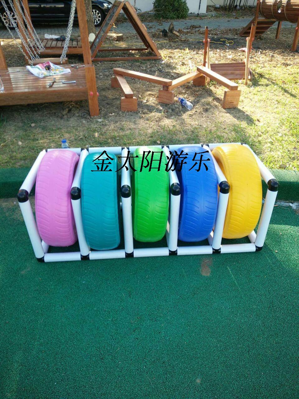 Kindergarten Sensory Integrated Toy Plastic Plastic Rolling Circle Drilling Hole Children Variable Roll Circle Color Multipurpose Rolling Tire Shelf