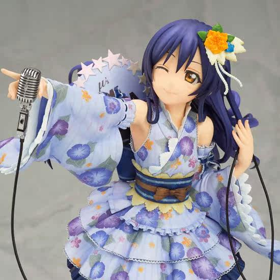 国产现货 Love Live 浴衣园田海未手办动漫 模型人偶摆件美女手办