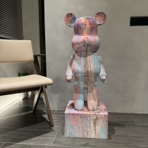 Les marées rouges nettes Cartoon Violent Bear Dépôt Argent Pot Light Lavish Salon de la vie Home TV Cabinet Big Number Floor Decorations Hem