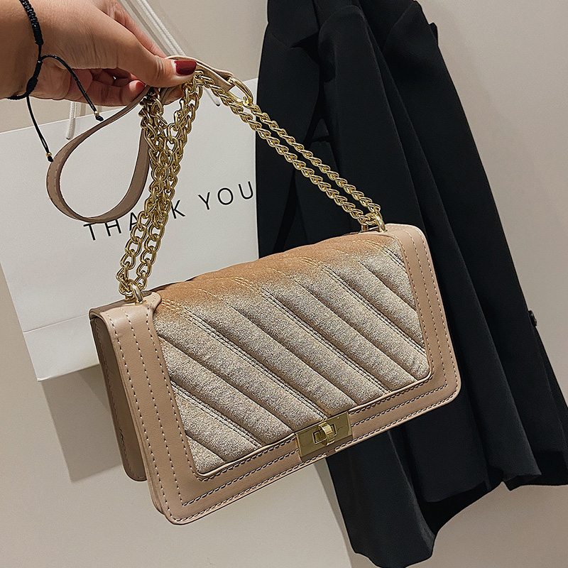 Famous TEMPERAMENT ~ ELEGANT DRESS STYLE VELVET DESIGN LADY BAG-INS FASHION NOBLE WIND SINGLE SHOULDER SQUARE BAG