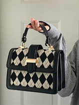 Block Sense Design ~ Not Pick Up Person Temperament 2022 New Pint Bag Lady Ins can obliquely carry a single shoulder small square bag