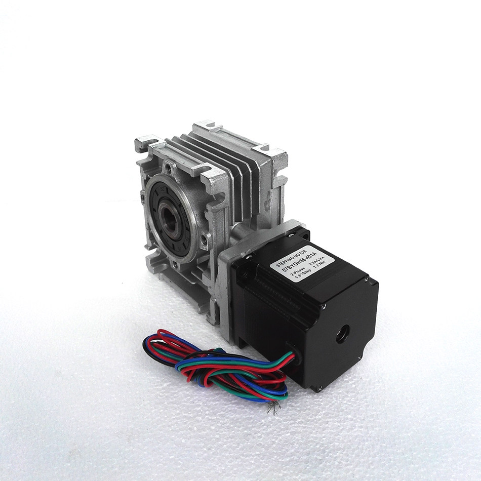 Turbine reducer stepper motor + turbine reducer with output shaft 57byGH56 12NM