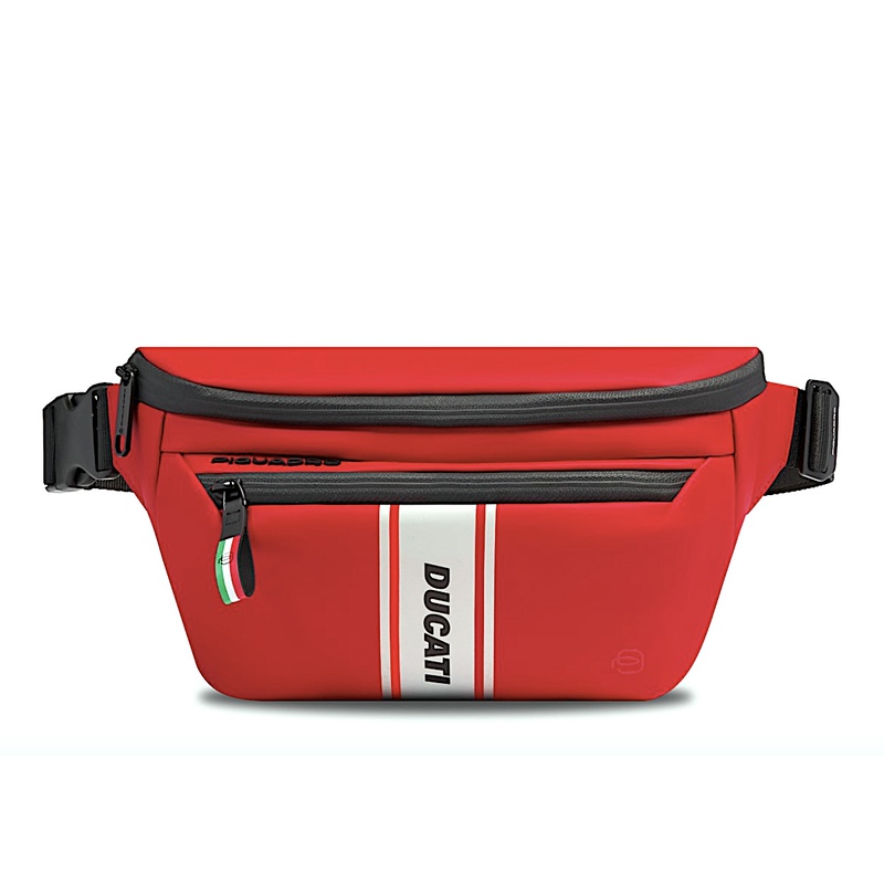 Ducati Ducati Co-Branded Italian Piquadro Waist Bag Crossbody Bag Motorcycle Adjustable Sports Universal Ducati Ducati Co-Branded Italian Piquadro Waist Bag Crossbody Bag Motorcycle Adjustable Sports Universal