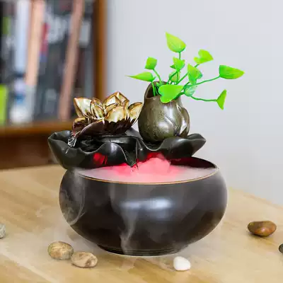 Creative flowing water potted home interior entrance lucky small decoration Office desktop simple opening housewarming gift