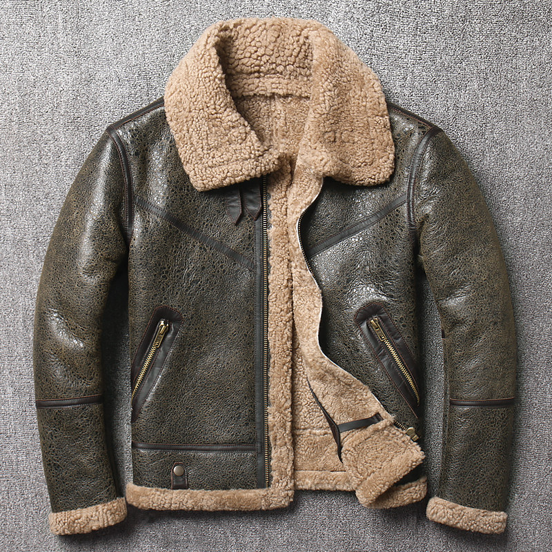 In 2022, the new original ecological wool fur of male Haining fur coat thickened coat fur fur