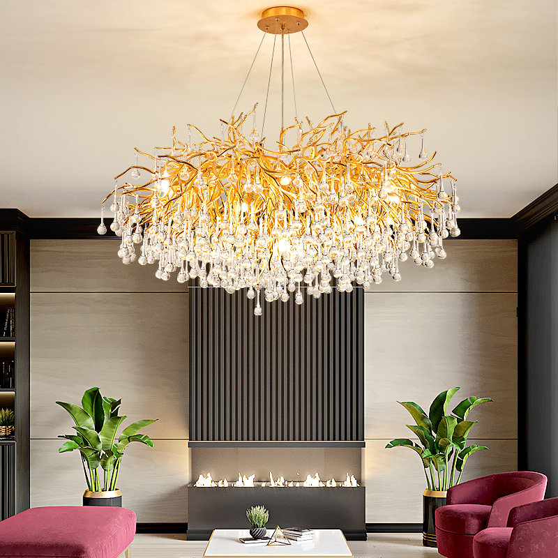 Jewelry Store Round Villa Living Room Main Lamp Beauty Salon Rear Modern Art Style Light Lavish Dining Room Crystal Chandelier