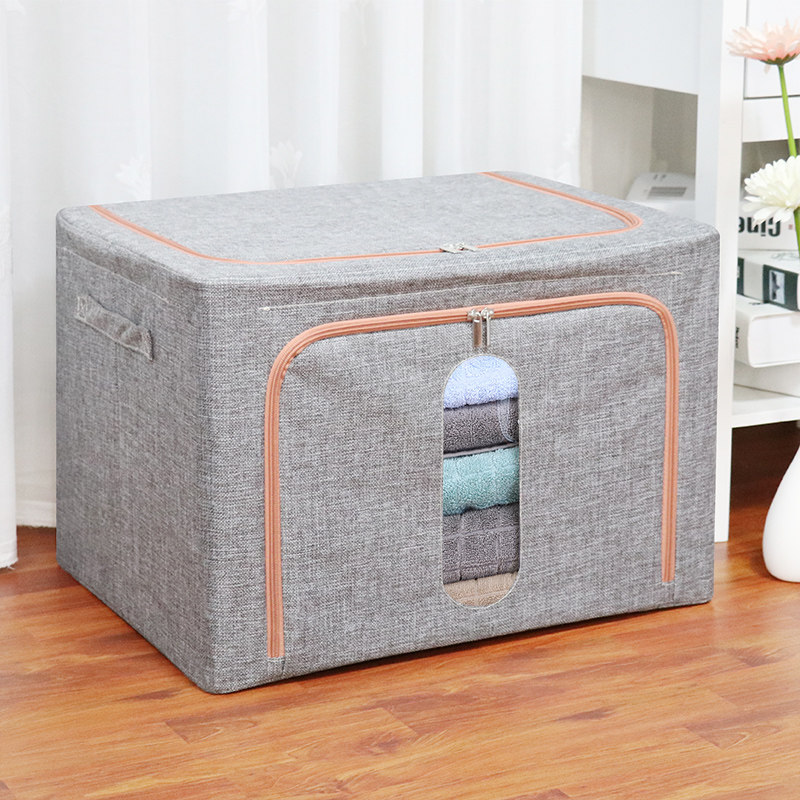 Clothing cotton container box Oxford cloth collection box Clothing box King-size bag wardrobe locker artifact