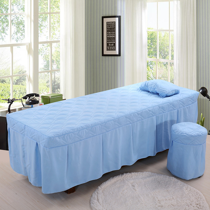 Vẻ đẹp bốn mảnh làm đẹp trải giường massage giường massage massage dầu gội đầu đặc biệt tùy chỉnh 190 * 70 180 * 60 mua khăn trải giường spa