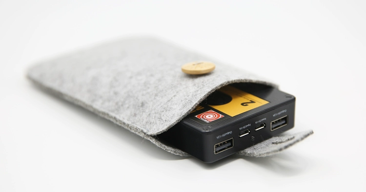 Văn phòng phẩm túi lưu trữ kỹ thuật số cảm thấy kê 2,5 inch di động gói đĩa cứng sạc điện Po tay áo bảo vệ Luoma Shi - Lưu trữ cho sản phẩm kỹ thuật số