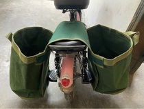 Custom thickened canvas bag Satchel bag carrying bag Motorcycle bicycle side bag Send bucket bag Bucket water carrying bag